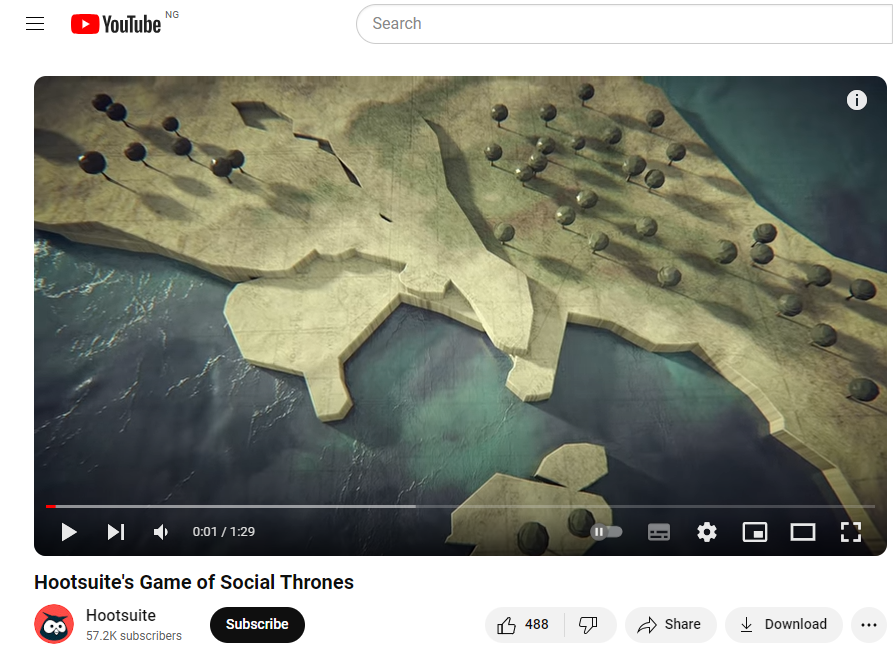 example of video that uses a trend in its title