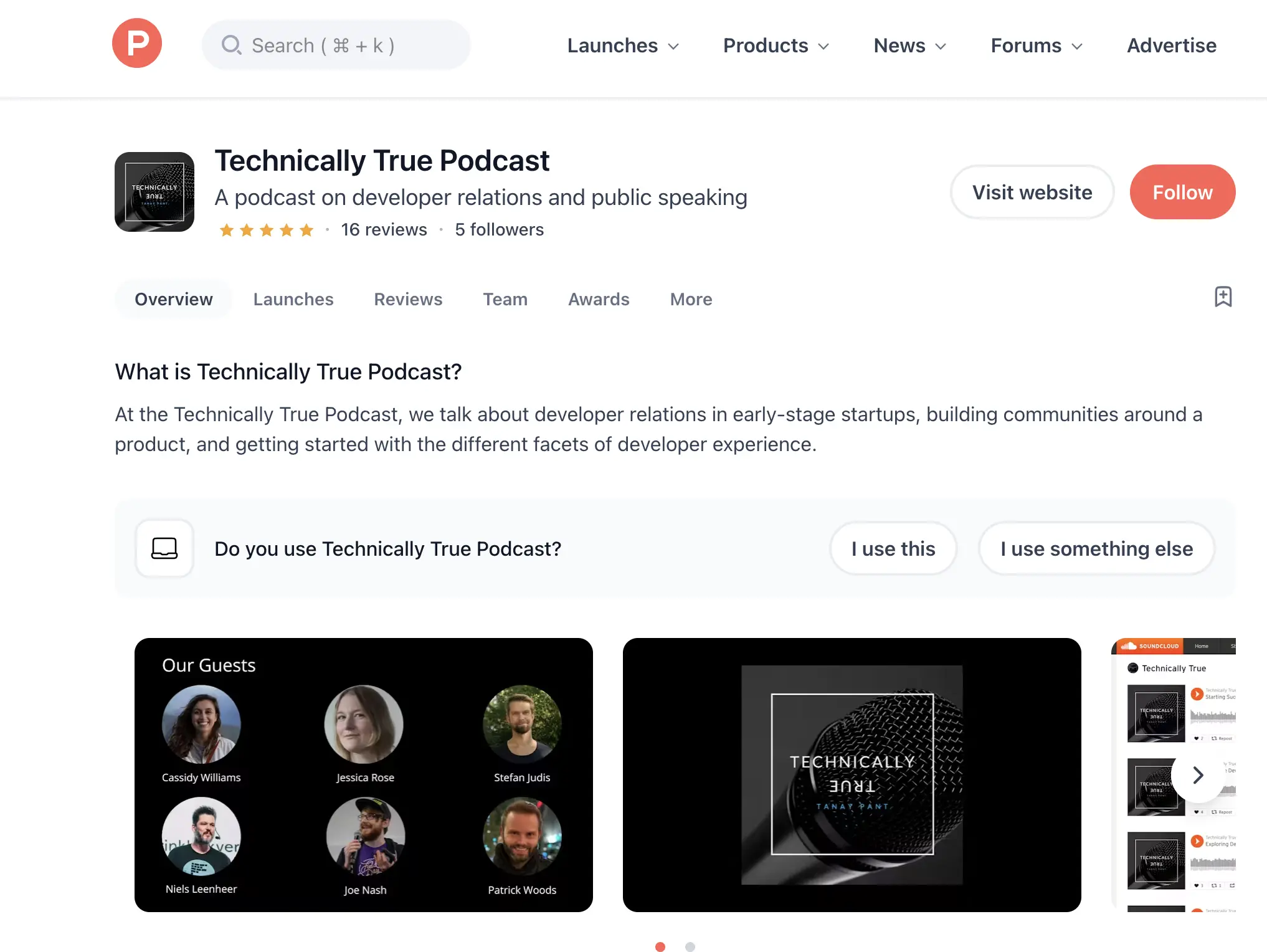 technically-true-podcast-launch-on-producthunt