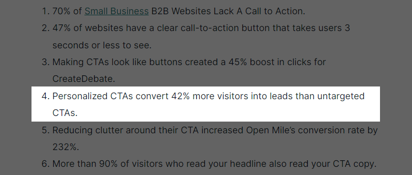 cta effectiveness stats