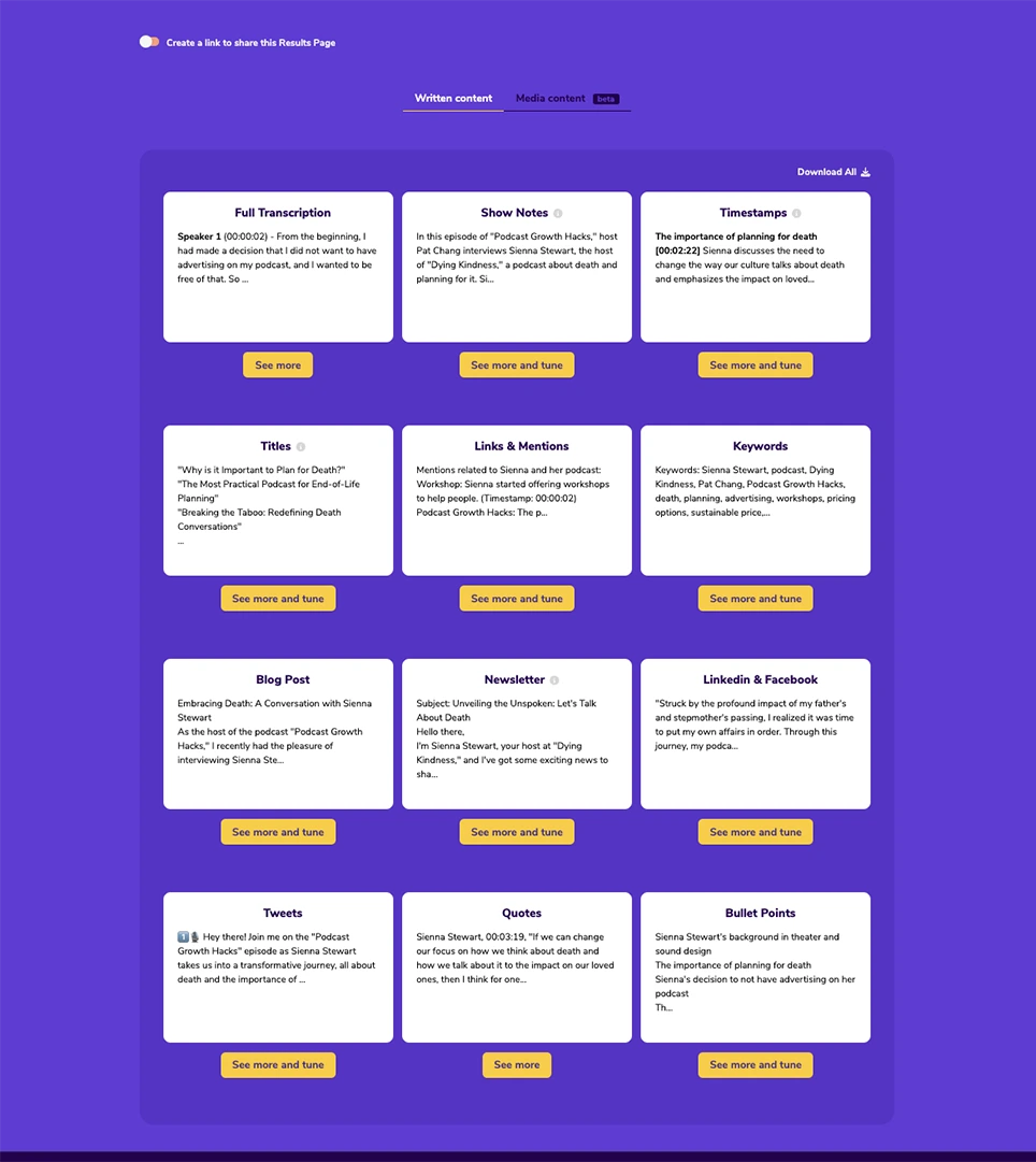 podsqueeze generated content